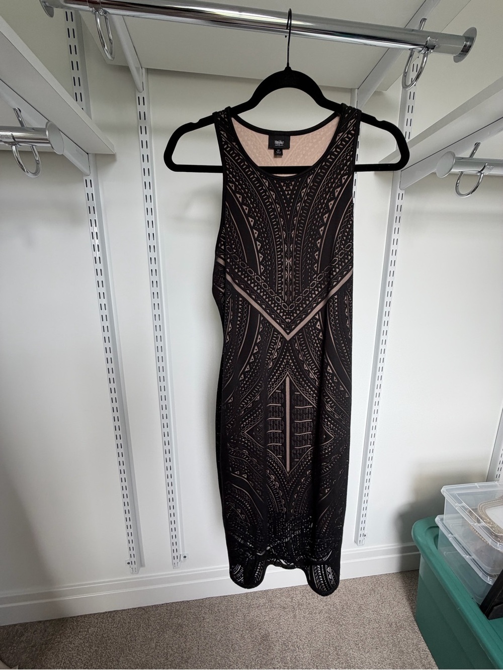 Massimo Black Sleeveless Maxi Dress